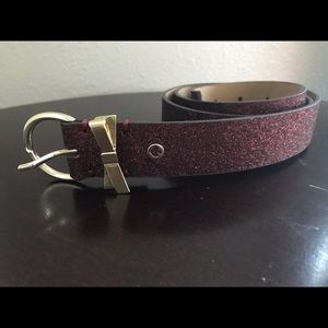 Kate Spade Red Glitter Belt